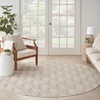image:imageNourison Home Aloha Ivory Grey 53 x 75 Area Rug  Easy Clean Non Shedding Bed Room Living Room Dining Room Kitchen 5 x 8Ivory Grey
