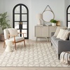 image:imageNourison Home Aloha Ivory Grey 53 x 75 Area Rug  Easy Clean Non Shedding Bed Room Living Room Dining Room Kitchen 5 x 8Ivory Grey