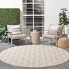 image:imageNourison Home Aloha Ivory Grey 53 x 75 Area Rug  Easy Clean Non Shedding Bed Room Living Room Dining Room Kitchen 5 x 8Ivory Grey