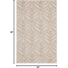 image:imageNourison Home Aloha Ivory Grey 53 x 75 Area Rug  Easy Clean Non Shedding Bed Room Living Room Dining Room Kitchen 5 x 8Ivory Grey