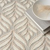 image:imageNourison Home Aloha Ivory Grey 53 x 75 Area Rug  Easy Clean Non Shedding Bed Room Living Room Dining Room Kitchen 5 x 8Ivory Grey