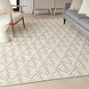 image:imageNourison Home Aloha Ivory Grey 53 x 75 Area Rug  Easy Clean Non Shedding Bed Room Living Room Dining Room Kitchen 5 x 8Ivory Grey
