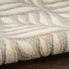 image:imageNourison Home Aloha Ivory Grey 53 x 75 Area Rug  Easy Clean Non Shedding Bed Room Living Room Dining Room Kitchen 5 x 8Ivory Grey