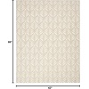image:imageNourison Home Aloha Ivory Grey 53 x 75 Area Rug  Easy Clean Non Shedding Bed Room Living Room Dining Room Kitchen 5 x 8Ivory Grey