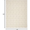 image:imageNourison Home Aloha Ivory Grey 53 x 75 Area Rug  Easy Clean Non Shedding Bed Room Living Room Dining Room Kitchen 5 x 8Ivory Grey