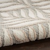 image:imageNourison Home Aloha Ivory Grey 53 x 75 Area Rug  Easy Clean Non Shedding Bed Room Living Room Dining Room Kitchen 5 x 8Ivory Grey