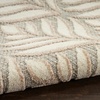 image:imageNourison Home Aloha Ivory Grey 53 x 75 Area Rug  Easy Clean Non Shedding Bed Room Living Room Dining Room Kitchen 5 x 8Ivory Grey