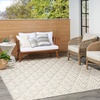 image:imageNourison Home Aloha Ivory Grey 53 x 75 Area Rug  Easy Clean Non Shedding Bed Room Living Room Dining Room Kitchen 5 x 8Ivory Grey