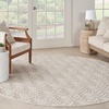image:imageNourison Home Aloha Ivory Grey 53 x 75 Area Rug  Easy Clean Non Shedding Bed Room Living Room Dining Room Kitchen 5 x 8Ivory Grey