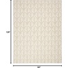 image:imageNourison Home Aloha Ivory Grey 53 x 75 Area Rug  Easy Clean Non Shedding Bed Room Living Room Dining Room Kitchen 5 x 8Ivory Grey
