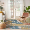 image:imageNourison Home Aloha Ivory Multicolor 7 x 10 Area Rug  Easy Clean Non Shedding Bed Room Living Room Dining Room Kitchen 7 x 10