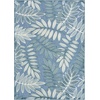 image:imageNourison Home Aloha Ivory Navy 710 x 106 Area Rug  Easy Clean Non Shedding Bed Room Living Room Dining Room Kitchen 8 x 11Blue