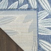 image:imageNourison Home Aloha Ivory Navy 710 x 106 Area Rug  Easy Clean Non Shedding Bed Room Living Room Dining Room Kitchen 8 x 11Blue