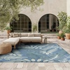 image:imageNourison Home Aloha Ivory Navy 710 x 106 Area Rug  Easy Clean Non Shedding Bed Room Living Room Dining Room Kitchen 8 x 11Blue