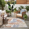 image:imageNourison Home Aloha Ivory Navy 710 x 106 Area Rug  Easy Clean Non Shedding Bed Room Living Room Dining Room Kitchen 8 x 11Blue Mocha