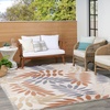 image:imageNourison Home Aloha Ivory Navy 710 x 106 Area Rug  Easy Clean Non Shedding Bed Room Living Room Dining Room Kitchen 8 x 11Blue Mocha