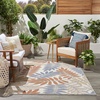 image:imageNourison Home Aloha Ivory Navy 710 x 106 Area Rug  Easy Clean Non Shedding Bed Room Living Room Dining Room Kitchen 8 x 11Blue Mocha