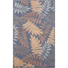 image:imageNourison Home Aloha Ivory Navy 710 x 106 Area Rug  Easy Clean Non Shedding Bed Room Living Room Dining Room Kitchen 8 x 11Blue Rose