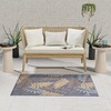 image:imageNourison Home Aloha Ivory Navy 710 x 106 Area Rug  Easy Clean Non Shedding Bed Room Living Room Dining Room Kitchen 8 x 11Blue Rose