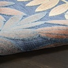 image:imageNourison Home Aloha Ivory Navy 710 x 106 Area Rug  Easy Clean Non Shedding Bed Room Living Room Dining Room Kitchen 8 x 11Blue Rose