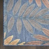 image:imageNourison Home Aloha Ivory Navy 710 x 106 Area Rug  Easy Clean Non Shedding Bed Room Living Room Dining Room Kitchen 8 x 11Blue Rose