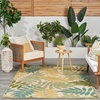 image:imageNourison Home Aloha Ivory Navy 710 x 106 Area Rug  Easy Clean Non Shedding Bed Room Living Room Dining Room Kitchen 8 x 11Green Multicolor