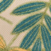 image:imageNourison Home Aloha Ivory Navy 710 x 106 Area Rug  Easy Clean Non Shedding Bed Room Living Room Dining Room Kitchen 8 x 11Green Multicolor