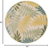 image:imageNourison Home Aloha Ivory Navy 710 x 106 Area Rug  Easy Clean Non Shedding Bed Room Living Room Dining Room Kitchen 8 x 11Green Multicolor