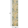 image:imageNourison Home Aloha Ivory Navy 710 x 106 Area Rug  Easy Clean Non Shedding Bed Room Living Room Dining Room Kitchen 8 x 11Green Multicolor