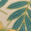 image:imageNourison Home Aloha Ivory Navy 710 x 106 Area Rug  Easy Clean Non Shedding Bed Room Living Room Dining Room Kitchen 8 x 11Green Multicolor
