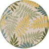 image:imageNourison Home Aloha Ivory Navy 710 x 106 Area Rug  Easy Clean Non Shedding Bed Room Living Room Dining Room Kitchen 8 x 11Green Multicolor
