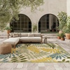 image:imageNourison Home Aloha Ivory Navy 710 x 106 Area Rug  Easy Clean Non Shedding Bed Room Living Room Dining Room Kitchen 8 x 11Green Multicolor