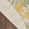 image:imageNourison Home Aloha Ivory Navy 710 x 106 Area Rug  Easy Clean Non Shedding Bed Room Living Room Dining Room Kitchen 8 x 11Green Multicolor