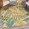 image:imageNourison Home Aloha Ivory Navy 710 x 106 Area Rug  Easy Clean Non Shedding Bed Room Living Room Dining Room Kitchen 8 x 11Green Multicolor