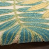 image:imageNourison Home Aloha Ivory Navy 710 x 106 Area Rug  Easy Clean Non Shedding Bed Room Living Room Dining Room Kitchen 8 x 11Green Multicolor