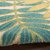 image:imageNourison Home Aloha Ivory Navy 710 x 106 Area Rug  Easy Clean Non Shedding Bed Room Living Room Dining Room Kitchen 8 x 11Green Multicolor