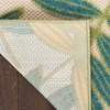 image:imageNourison Home Aloha Ivory Navy 710 x 106 Area Rug  Easy Clean Non Shedding Bed Room Living Room Dining Room Kitchen 8 x 11Green Multicolor