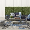 image:imageNourison Home Aloha Ivory Navy 710 x 106 Area Rug  Easy Clean Non Shedding Bed Room Living Room Dining Room Kitchen 8 x 11Grey Blue