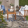 image:imageNourison Home Aloha Ivory Navy 710 x 106 Area Rug  Easy Clean Non Shedding Bed Room Living Room Dining Room Kitchen 8 x 11Grey Blue