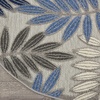 image:imageNourison Home Aloha Ivory Navy 710 x 106 Area Rug  Easy Clean Non Shedding Bed Room Living Room Dining Room Kitchen 8 x 11Grey Blue