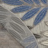 image:imageNourison Home Aloha Ivory Navy 710 x 106 Area Rug  Easy Clean Non Shedding Bed Room Living Room Dining Room Kitchen 8 x 11Grey Blue