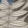 image:imageNourison Home Aloha Ivory Navy 710 x 106 Area Rug  Easy Clean Non Shedding Bed Room Living Room Dining Room Kitchen 8 x 11Grey Blue