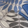 image:imageNourison Home Aloha Ivory Navy 710 x 106 Area Rug  Easy Clean Non Shedding Bed Room Living Room Dining Room Kitchen 8 x 11Grey Blue
