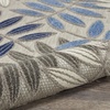 image:imageNourison Home Aloha Ivory Navy 710 x 106 Area Rug  Easy Clean Non Shedding Bed Room Living Room Dining Room Kitchen 8 x 11Grey Blue