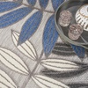 image:imageNourison Home Aloha Ivory Navy 710 x 106 Area Rug  Easy Clean Non Shedding Bed Room Living Room Dining Room Kitchen 8 x 11Grey Blue