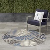 image:imageNourison Home Aloha Ivory Navy 710 x 106 Area Rug  Easy Clean Non Shedding Bed Room Living Room Dining Room Kitchen 8 x 11Grey Blue