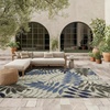 image:imageNourison Home Aloha Ivory Navy 710 x 106 Area Rug  Easy Clean Non Shedding Bed Room Living Room Dining Room Kitchen 8 x 11Grey Blue