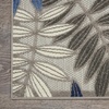 image:imageNourison Home Aloha Ivory Navy 710 x 106 Area Rug  Easy Clean Non Shedding Bed Room Living Room Dining Room Kitchen 8 x 11Grey Blue