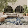 image:imageNourison Home Aloha Ivory Navy 710 x 106 Area Rug  Easy Clean Non Shedding Bed Room Living Room Dining Room Kitchen 8 x 11Grey Blue