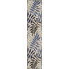 image:imageNourison Home Aloha Ivory Navy 710 x 106 Area Rug  Easy Clean Non Shedding Bed Room Living Room Dining Room Kitchen 8 x 11Grey Blue